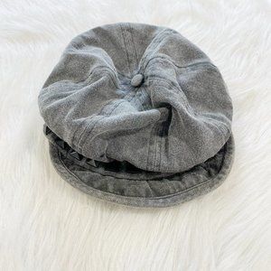 HARLEY DAVIDSON Gray Studded Newsboy Hat